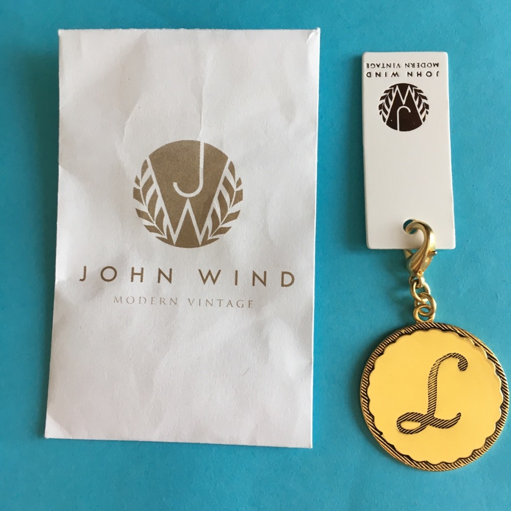 John Wind “L” initial charm.